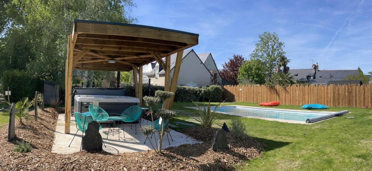 Saint-Mathurin  Gite Au Gre De La Loire Piscine Et Spa מראה חיצוני תמונה